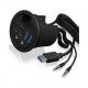 ICY BOX IB-HUB1403B socket-outlet Anthracite