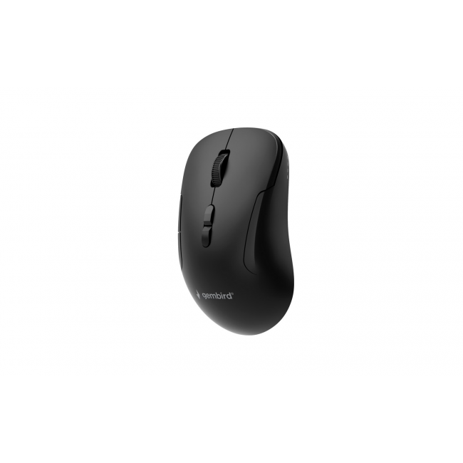 Gembird MUSW2-7B-01 Dual-mode wireless mouse (2.4G + BT), 1600 DPI, 7-button, black