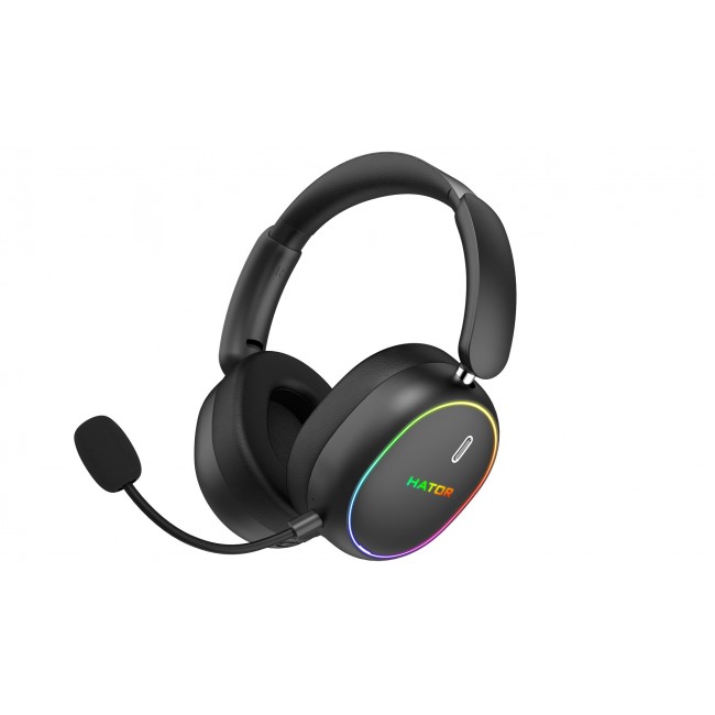 HATOR Phoenix 2 Wireless Headset Wired & Wireless Head-band Gaming USB Type-C / USB Type-A Bluetooth Black HATOR Phoenix 2 Wireless Headset Wired & Wireless Head-band Gaming USB Type-C / USB Type-A Bluetooth Black