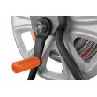 Garden hose reel, metal, for up to 60m of 1/2