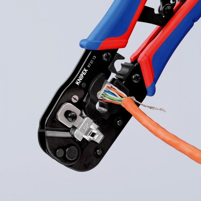 Knipex 97 51 13 cable crimper Crimping tool Black, Blue, Red