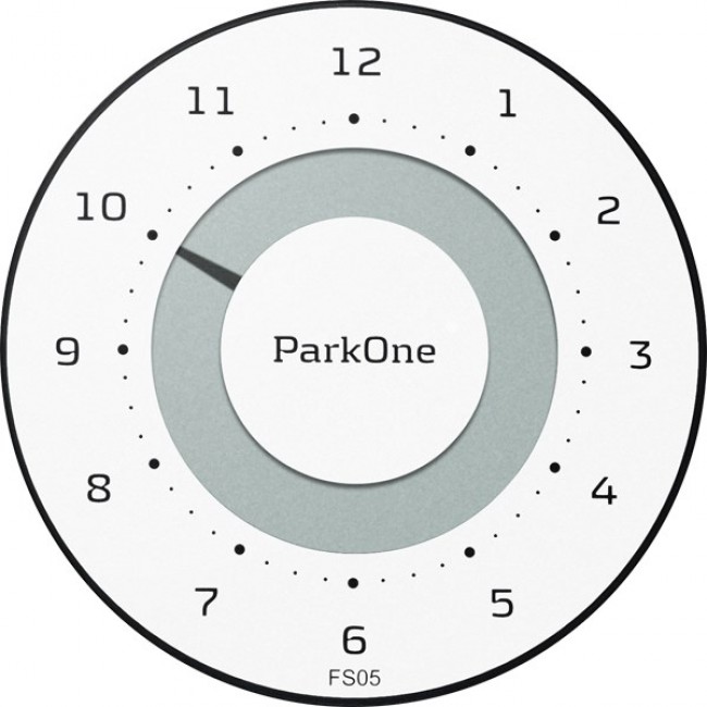 Needit ParkOne parking disc Black, White, Metallic Electronic