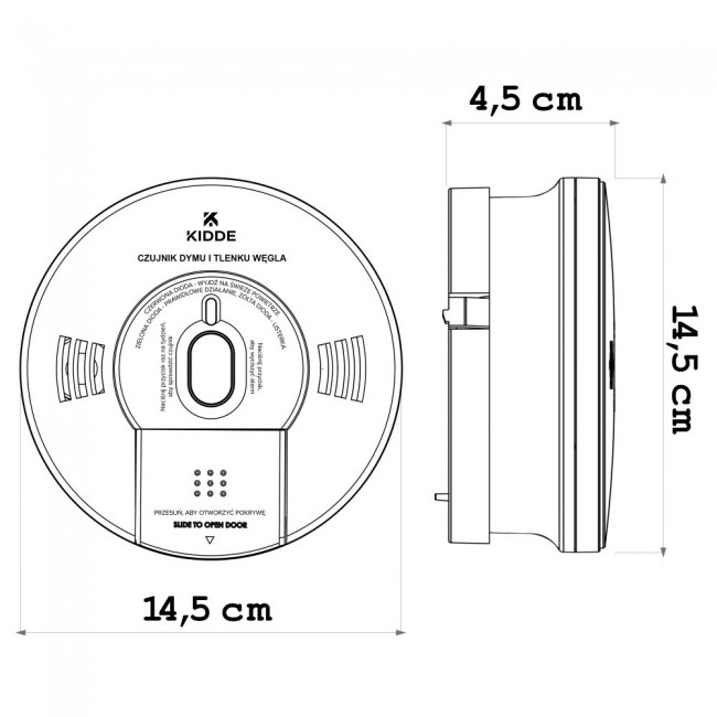 Dual smoke and carbon monoxide detector K10SCO