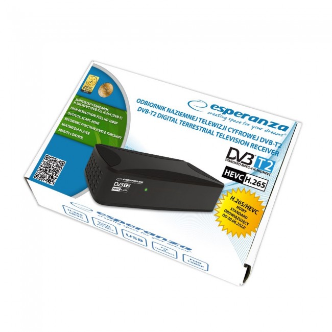 Esperanza EV108R TV set-top box Cable Black Esperanza EV108R TV set-top box Cable Black