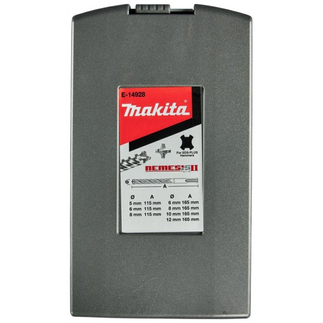 MAKITA ZESTAW WIERTE SDS+ 7szt. NEMESIS 2 MAKITA ZESTAW WIERTE SDS+ 7szt. NEMESIS 2