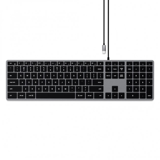 Satechi Slim W3 keyboard Universal USB QWERTY English Aluminium, Black Satechi Slim W3 keyboard Universal USB QWERTY English Aluminium, Black