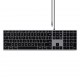 Satechi Slim W3 keyboard Universal USB QWERTY English Aluminium, Black Satechi Slim W3 keyboard Universal USB QWERTY English Aluminium, Black