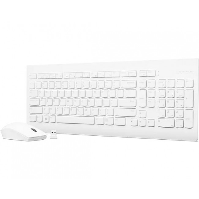 Lenovo | Wireless Combo Keyboard & Mouse | 510 | White | Keyboard and Mouse Combo | 2.4 GHz Wireless via Nano USB | Batteries included | English | White