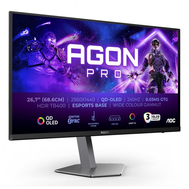 AOC AGON PRO AG276QZD2 computer monitor 67.8 cm (26.7 AOC AGON PRO AG276QZD2 computer monitor 67.8 cm (26.7