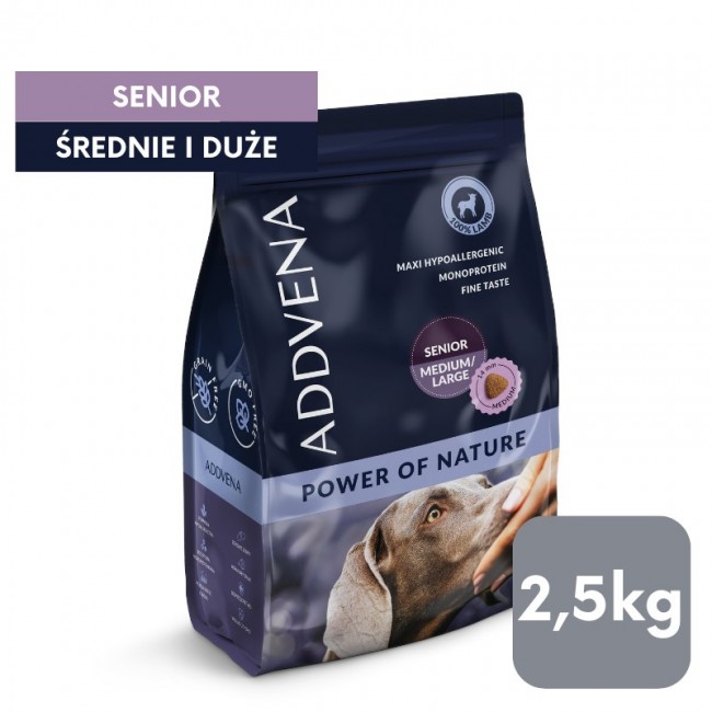 ADDVENA Power of Nature Senior Medium/Large Lamb - dry dog food - 2,5kg ADDVENA Power of Nature Senior Medium/Large Lamb - dry dog food - 2,5kg