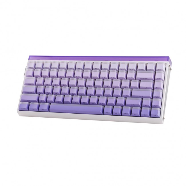 HERO84 HE White+Purple+Gradient+LIGHT JadeKing RGB AULA gasket keyboard