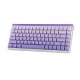 HERO84 HE White+Purple+Gradient+LIGHT JadeKing RGB AULA gasket keyboard
