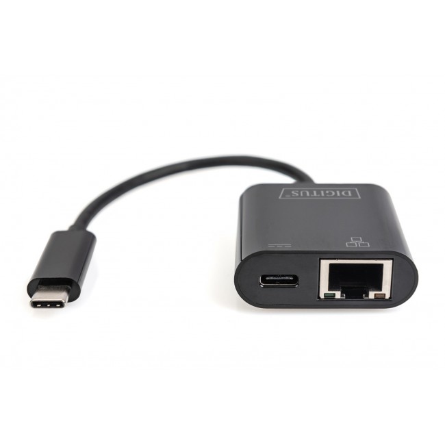 Digitus USB Type-CTM Gigabit Ethernet adapter with Power Delivery support