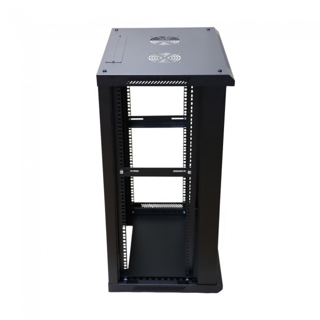 Extralink Rackmount cabinet 18U 600x600 Black wall mounted Extralink Rackmount cabinet 18U 600x600 Black wall mounted