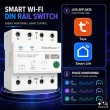 Qoltec Tr jfazowy przeka nik 63A na szynę DIN | 3P+N | Timer | Wi-Fi | Tuya | Smart Life | Amazon Alexa | 4P