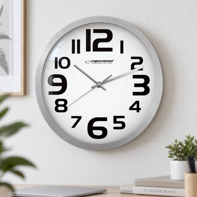 Esperanza EHC013W Wall Clock - Zurich - Black Quartz clock Oval Black, White Esperanza EHC013W Wall Clock - Zurich - Black Quartz clock Oval Black, White