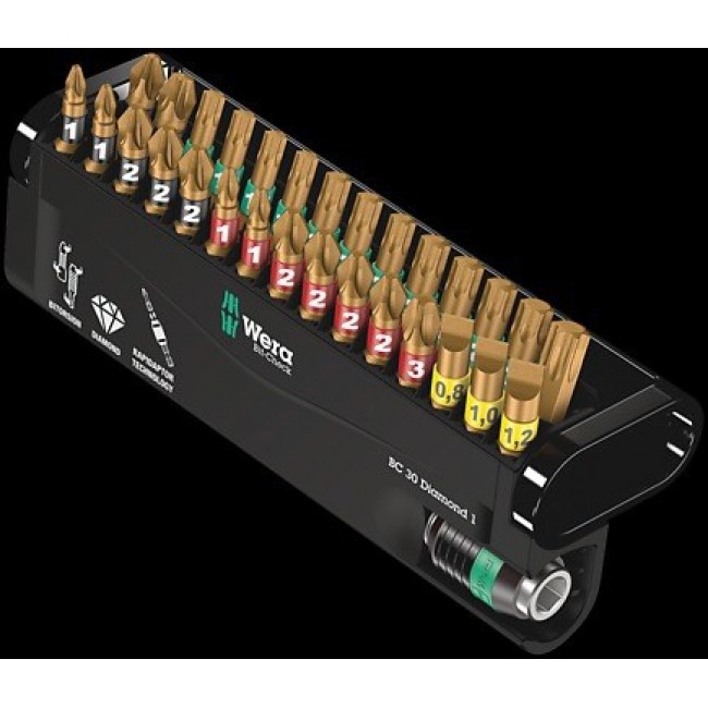 Wera BC 30 Diamond 1 screwdriver bit 30 pc(s) Wera BC 30 Diamond 1 screwdriver bit 30 pc(s)