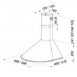 Wall-mounted canopy MAAN Mix 3 50 310 m3/h, Black Wall-mounted canopy MAAN Mix 3 50 310 m3/h, Black