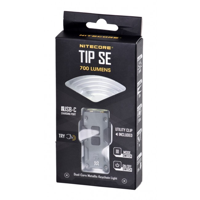 Nitecore TIP SE - LED pendant torch, grey Nitecore TIP SE - LED pendant torch, grey