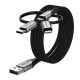 Vention USB 2.0 A Male to 3-in-1 Micro-B&USB-C&Lightning Male Cable 1M Gray Aluminum Alloy Type Vention USB 2.0 A Male to 3-in-1 Micro-B&USB-C&Lightning Male Cable 1M Gray Aluminum Alloy Type