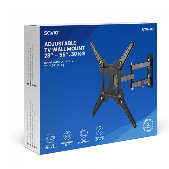 Savio UTV-03 TV mount/stand 139.7 cm (55 Savio UTV-03 TV mount/stand 139.7 cm (55