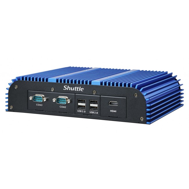 Shuttle BPCAL02-i7 industrial Box-PC, Core i7-1255U , 2x SO-DIMM, 2x LAN, 1x COM, 1xHDMI, 4x USB, fanless, 24/7 permanent operation
