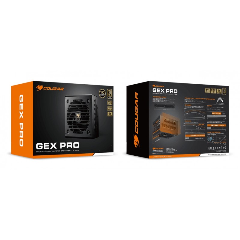 COUGAR Power Supply GEX PRO 750W ATX3.1 / 80 Plus Gold / Modular