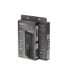Gembird PB10-PD20-LCD-01 Fast charging power bank with integrated cables, 20W, 10000 mAh, black
