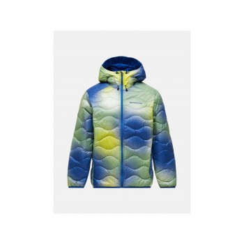 Kurtka puchowa m ska PEAK PERFORMANCE M Helium Aop Down Hood Jacket kolor multikolor - M