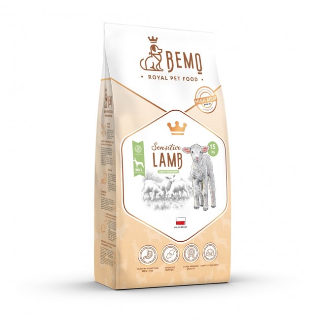 BEMO Sensitive Lamb Medium/Large Mono - dry dog food - 15kg