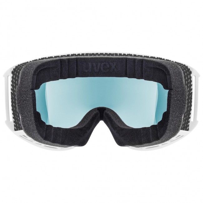 Uvex topic FM spheric winter sport goggles White Unisex Blue, Yellow Spherical lens