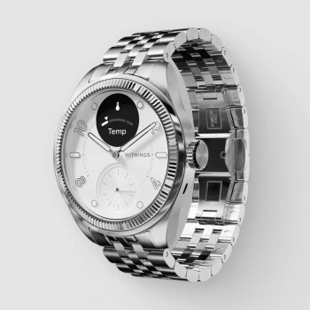 Withings ScanWatch Nova OLED 39 mm Hybrid Grey, Titanium GPS (satellite)