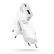 Charger 1 x USB, 1 x USB-C Quick Charge 3.0 30W SUPER SLIM white