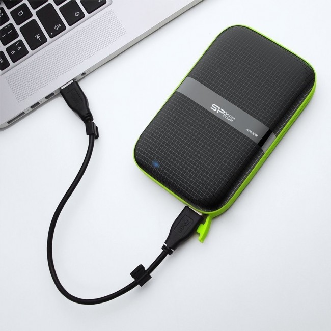 Silicon Power Armor A60 external hard drive 4000 GB Black, Green