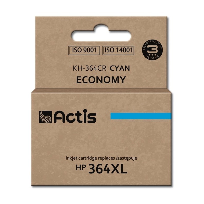 Actis KH-364CR Ink (replacement for HP 364XL CB323EE Standard 12 ml cyan)