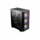 MSI MAG FORGE M100R computer case Midi Tower Black, Transparent