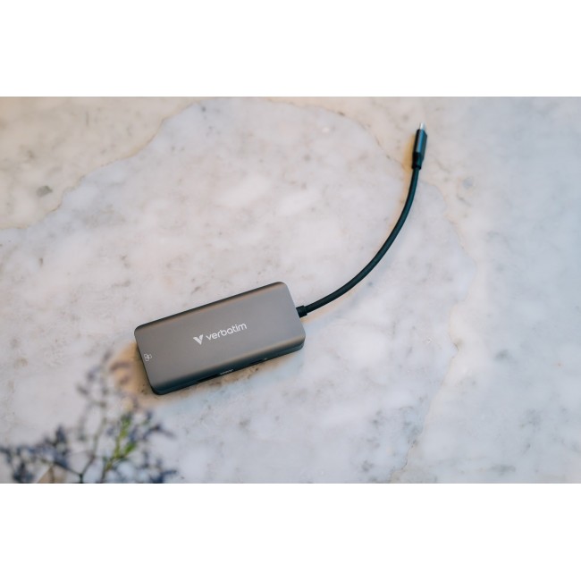 Verbatim USB-C Essentials Multiport Hub 6 ports: RJ45, HDMI, USB-C PD, 3 x USB-A 3.2 Gen 1