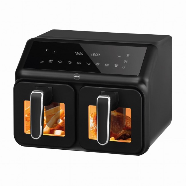 Double fat-free fryer, 2200 W, capacity 8 l, LED display Double fat-free fryer, 2200 W, capacity 8 l, LED display