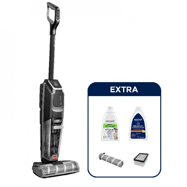 Bissell CrossWave OmniForce Edge Pro Upright vacuum Battery Dry&wet Polytetrafluoroethylene (PTFE) Bagless 0 L 200 W Black