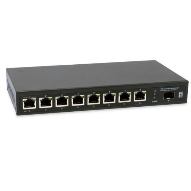 LevelOne GEP-0925 network switch Unmanaged 2.5G Ethernet (100/1000/2500) Power over Ethernet (PoE) Black