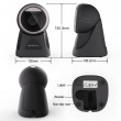 Qoltec Desktop Precision Reader 1D Barcode & QR Scanner | 2D