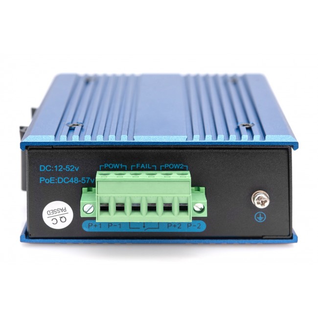 Digitus 4 port Fast Ethernet network switch, industrial, unmanaged, 1 SFP FE uplink