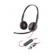 HP Poly Blackwire 3220 Stereo USB-C Headset +USB-C/A Adapter