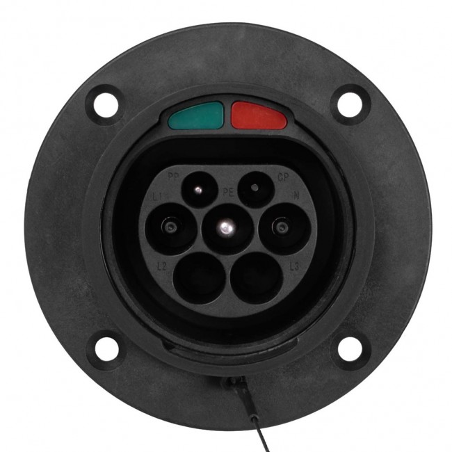 Akyga AK-SC-E25 eMobility Ladesteckdose 32 A 1phasig Type 2 No 1 0 m