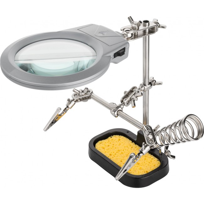 Goobay 51226 soldering iron/station accessory 1 pc(s) Holder with magnifier Goobay 51226 soldering iron/station accessory 1 pc(s) Holder with magnifier