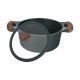 Resto Kitchenware Ran 2.4 L Round Black, Wood Resto Kitchenware Ran 2.4 L Round Black, Wood