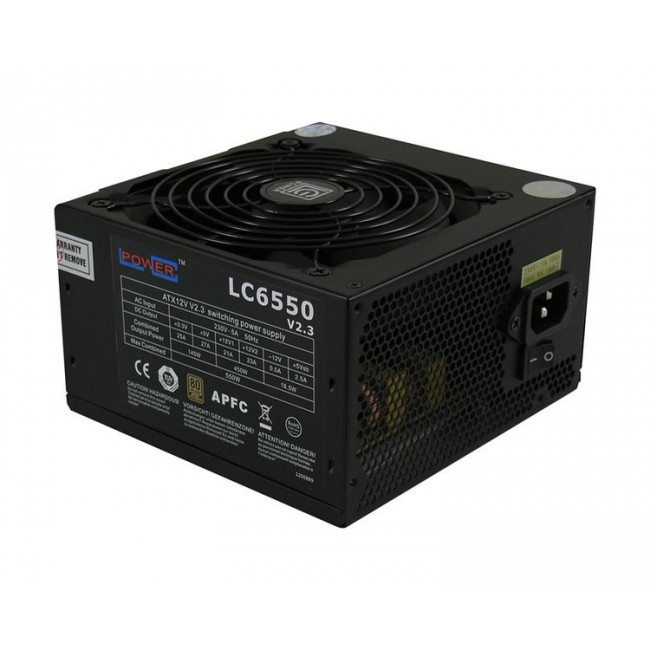 LC-Power LC6550 V2.3 power supply unit 550 W 20+4 pin ATX ATX Black LC-Power LC6550 V2.3 power supply unit 550 W 20+4 pin ATX ATX Black