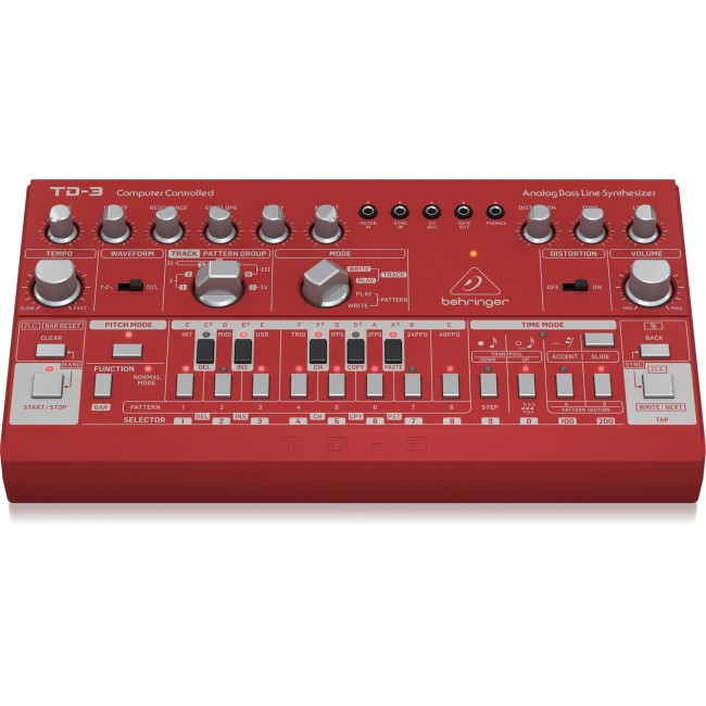 Behringer TD-3-RD synthesizer Analog synthesizer Red