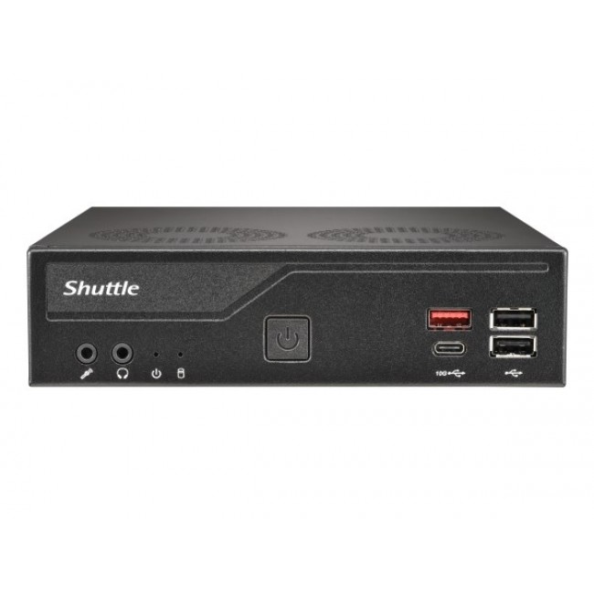 Shuttle Slim PC DH810 , S1851, 1x HDMI (2.1), 1x DP, 1x USB-C (DP), 1x 2.5 Shuttle Slim PC DH810 , S1851, 1x HDMI (2.1), 1x DP, 1x USB-C (DP), 1x 2.5