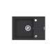 Black sink set with flexi faucet - MAIDSINKS BALI sink (62x44) 1B1D black + Flessi Black Edition faucet